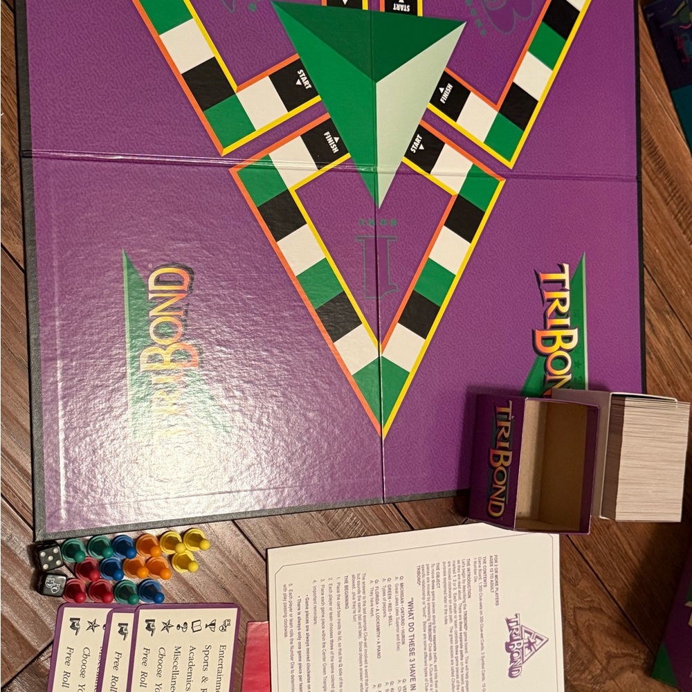 VINTAGE TriBond 1992 Family Board Game Complete With Instructions & Original Box - Picture 4 of 7